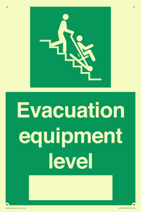 Evacuation equipment level